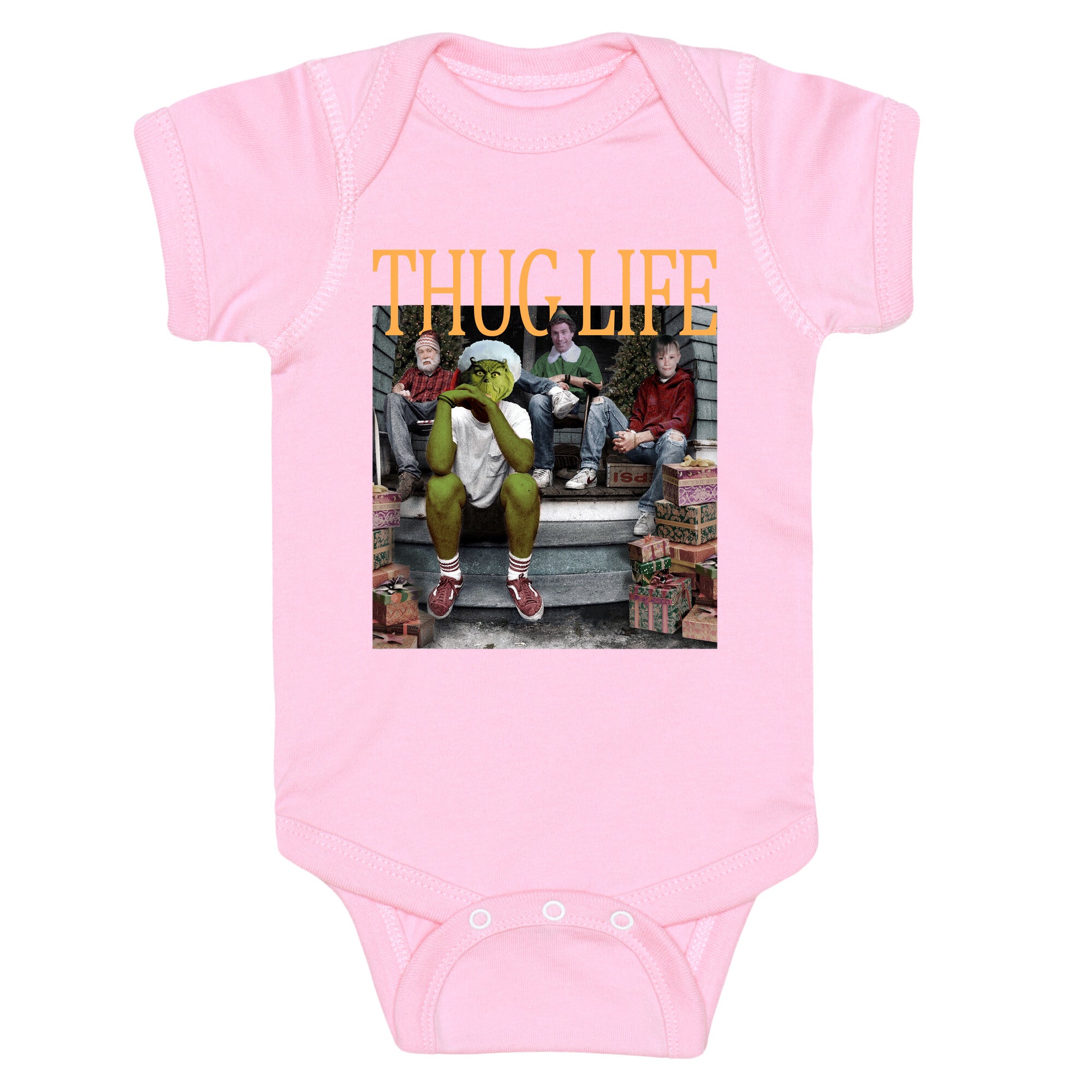 Thug Life Christmas Baby One-Piece